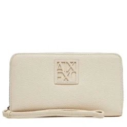 Portafoglio Donna Zip Around ARMANI EXCHANGE colore Off White
