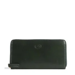 Portafoglio Donna Zip Around THE BRIDGE linea Story in Pelle Verde Malachite