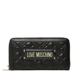 Portafoglio Donna Zip Around Trapuntato LOVE MOSCHINO linea Quilted Nero