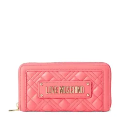 Portafoglio Donna Zip Around Trapuntato LOVE MOSCHINO linea Quilted color Corallo