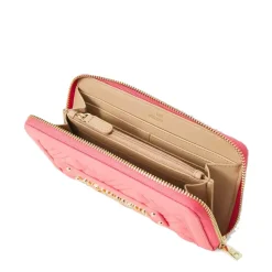 Portafoglio Donna Zip Around Trapuntato LOVE MOSCHINO linea Quilted color Corallo