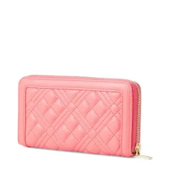Portafoglio Donna Zip Around Trapuntato LOVE MOSCHINO linea Quilted color Corallo