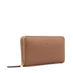 Portafoglio Donna Zip Around THE BRIDGE linea Story in Pelle Beige