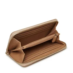 Portafoglio Donna Zip Around Trapuntato LOVE MOSCHINO linea Quilted Metallic Gold