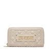 Portafoglio Donna Zip Around Trapuntato LOVE MOSCHINO linea Quilted Avorio