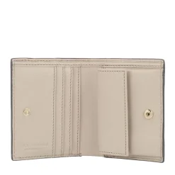 Portafoglio Piccolo con Bottone THE BRIDGE linea Lucrezia in Pelle color Burro