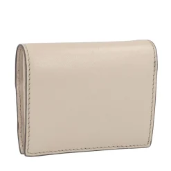 Portafoglio Piccolo con Bottone THE BRIDGE linea Lucrezia in Pelle color Burro