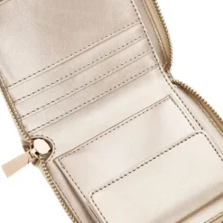 Portafoglio Piccolo GUESS Chiuso con Zip Linea Laurel Colore White Logo