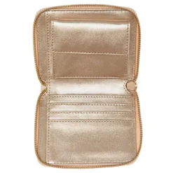 Portafoglio Piccolo GUESS Chiuso con Zip Linea Laurel Colore Latte Logo