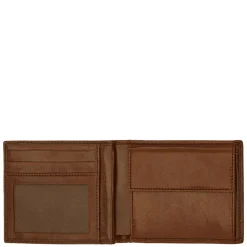 Portafoglio Uomo con Pattina e Portamonete THE BRIDGE In Pelle Marrone linea Story 01426601