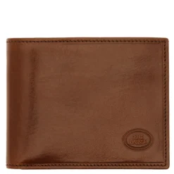 Portafoglio Uomo con Portamonete con Zip THE BRIDGE In Pelle Marrone linea Story