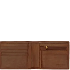 Portafoglio Uomo con Portamonete con Zip THE BRIDGE In Pelle Marrone linea Story