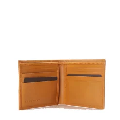 Portafoglio Uomo Piccolo Portacarte THE BRIDGE linea Damiano in Pelle Gialla