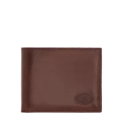 Portafoglio Uomo Piccolo con Pattina e Portamonete THE BRIDGE In Pelle Marrone linea Story