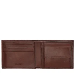 Portafoglio Uomo Piccolo con Pattina e Portamonete THE BRIDGE In Pelle Marrone linea Story