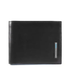 Portafoglio Uomo PIQUADRO in Pelle Nera con Pattina Linea Blue Square - PU4518B2R