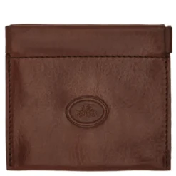 Portamonete Uomo THE BRIDGE In Pelle Marrone linea Story Made in Italy