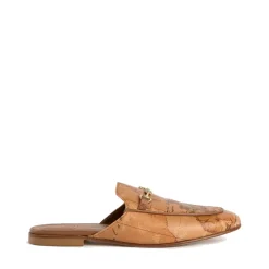 Sabot con Morsetto 1A Classe Alviero Martini in Nappa stampa Geo Classic 1060