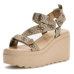 Sandali Donna con Zeppa GUESS linea Ocilin Colore Gold