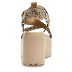 Sandali Donna con Zeppa GUESS linea Ocilin Colore Gold