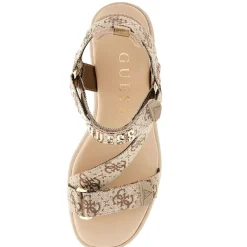 Sandali Donna con Zeppa GUESS linea Ocilin Colore Gold
