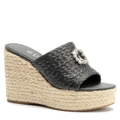 Sandali Donna GUESS con Zeppa Linea Elsia Colore Black