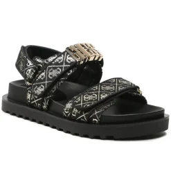 Sandali Donna GUESS Linea Fabelis Colore Black- Platino