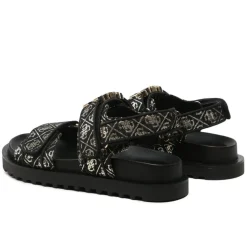 Sandali Donna GUESS Linea Fabelis Colore Black- Platino