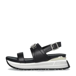 Sandali Donna LIU JO Maxi Wonder Sandal 30 in Pelle Nera