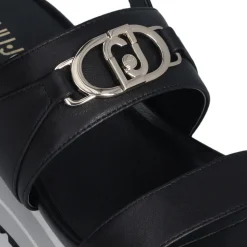 Sandali Donna LIU JO Maxi Wonder Sandal 30 in Pelle Nera