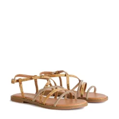 Sandali Flat 1A Classe Alviero Martini in Eco Nappa stampa Geo Classic con Strass 1069