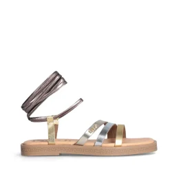 Sandali Flat LIU JO Iman 03 Laminati Oro e Bronzo