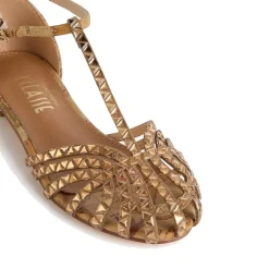 Sandali Gioiello a T 1A Classe Alviero Martini in Eco Nappa stampa Geo Classic 1054