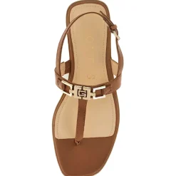 Sandali Infradito Donna GUESS Linea Reality in Pelle Colore Tan