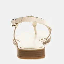 Sandali Infradito Donna GUESS Linea Reality in Pelle Colore Cream