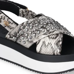 Sandali Platform con Borchie Gioiello LIU JO Dreamy Sandal 02 stampa Pitone