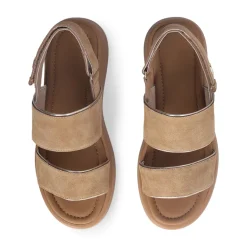 Sandali Platform LIU JO Amber 01 in Suede color Cuoio