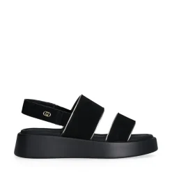 Sandali Platform LIU JO Amber 01 in Suede Nero