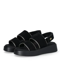 Sandali Platform LIU JO Amber 01 in Suede Nero