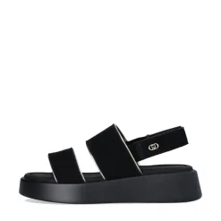 Sandali Platform LIU JO Amber 01 in Suede Nero