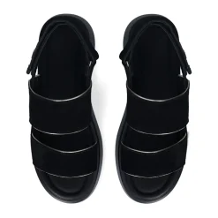 Sandali Platform LIU JO Amber 01 in Suede Nero