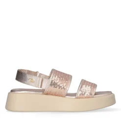 Sandali Platform LIU JO Amber 01 con Paillettes Rose Gold