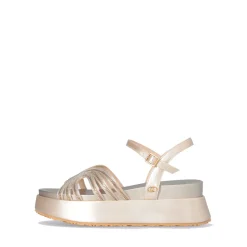 Sandali Platform LIU JO Frida 35 Metallic Matte Gold con Catene