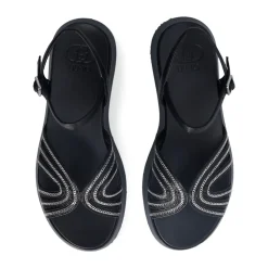 Sandali Platform LIU JO Frida 35 Metallic Black con Catene