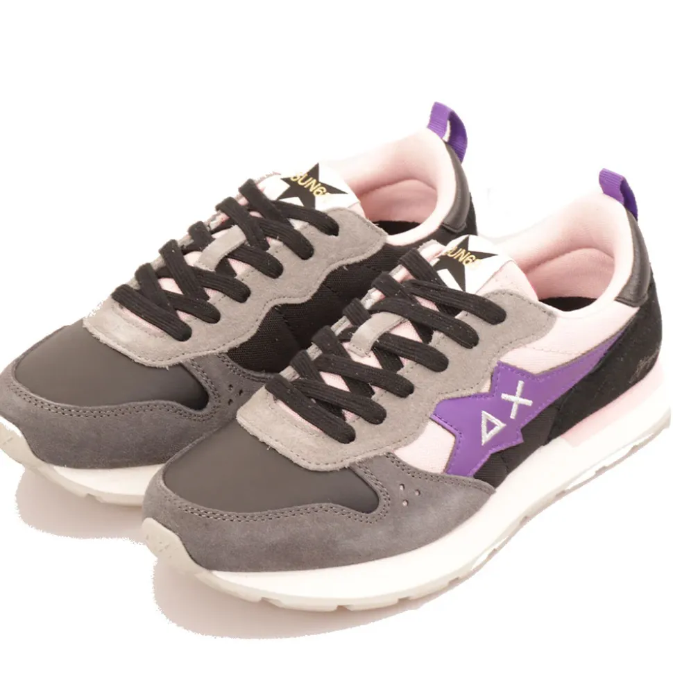 Scarpe Bambina Sun68 Sneakers Girl's Stargirl Multicolor Teen Nero - Z44409T