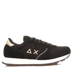 Scarpe Bambina Sun68 Sneakers Girl's Ally Glitter Textile Teen Colore Nero - Z44404T