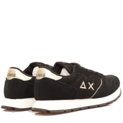 Scarpe Bambina Sun68 Sneakers Girl's Ally Glitter Textile Teen Colore Nero - Z44404T