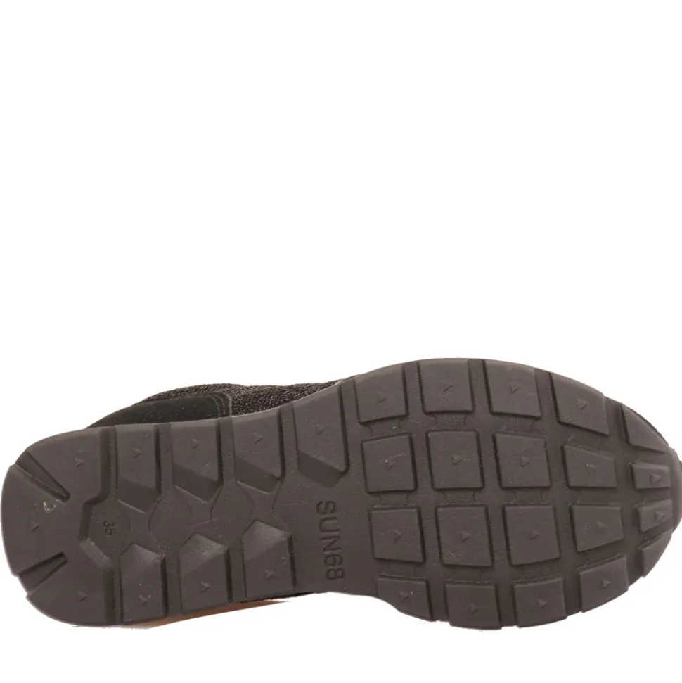 Scarpe Bambina Sun68 Sneakers Girl's Ally Glitter Textile Teen Colore Nero - Z44404T