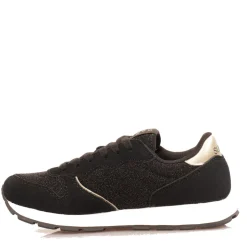 Scarpe Bambina Sun68 Sneakers Girl's Ally Glitter Textile Teen Colore Nero - Z44404T