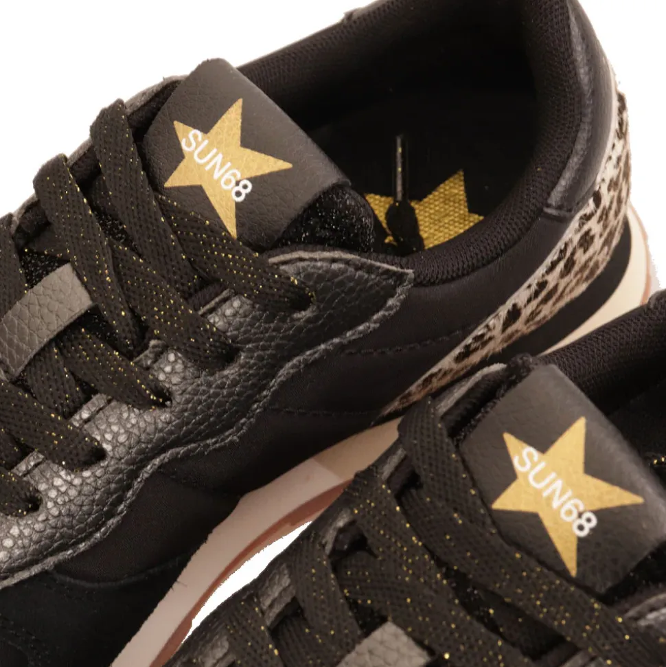 Scarpe Bambina Sun68 Sneakers Girl's Stargirl Animal Teen Nero - Z44411T